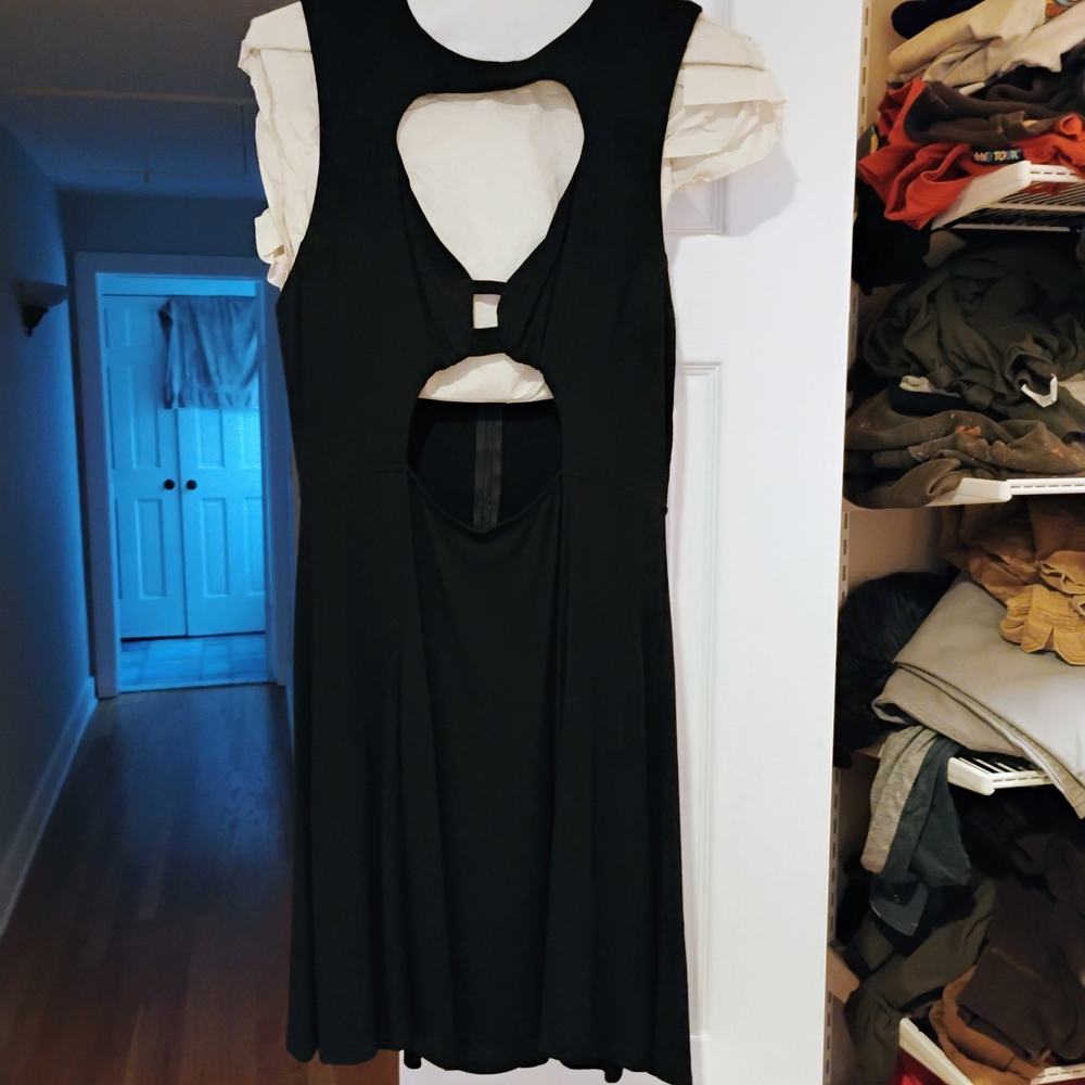 Reformation Black Backless Dress
